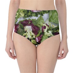 Salad Lettuce Vegetable Classic High-waist Bikini Bottoms