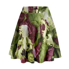 Salad Lettuce Vegetable High Waist Skirt