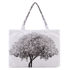 Nature Tree Blossom Bloom Cherry Zipper Medium Tote Bag