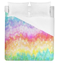 Rainbow Pontilism Background Duvet Cover (queen Size) by Sapixe