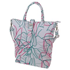 Flowers Buckle Top Tote Bag by EvgeniaEsenina