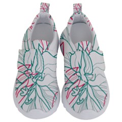 Flowers Kids  Velcro No Lace Shoes