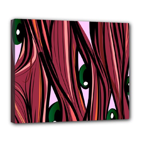 One Eyes Monster Deluxe Canvas 24  X 20  (stretched) by EvgeniaEsenina