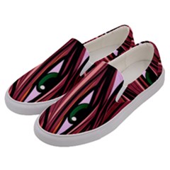 One Eyes Monster Men s Canvas Slip Ons by EvgeniaEsenina