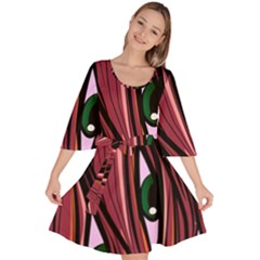 One Eyes Monster Velour Kimono Dress