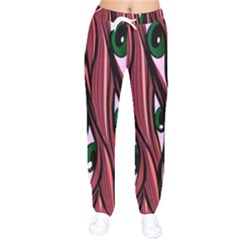 One Eyes Monster Women velvet Drawstring Pants