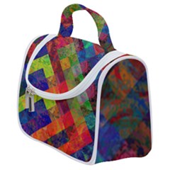 Abstract Colored Grunge Pattern Satchel Handbag by fashionpod