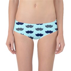 Beard Pattern Classic Bikini Bottoms