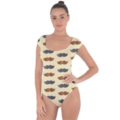 Beard Pattern Short Sleeve Leotard  by designsbymallika