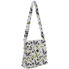 panda love Zipper Messenger Bag