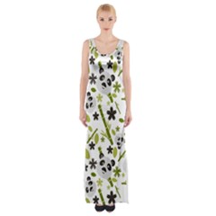 panda love Thigh Split Maxi Dress