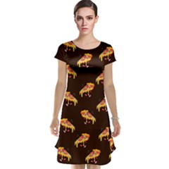 Pizza Is Love Cap Sleeve Nightdress by designsbymallika