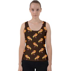 Pizza Is Love Velvet Tank Top by designsbymallika