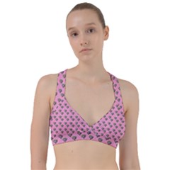 Patchwork Heart Pink Sweetheart Sports Bra by snowwhitegirl