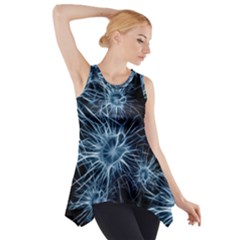 Neurons Brain Cells Structure Side Drop Tank Tunic