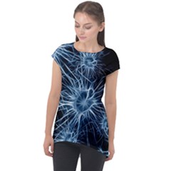 Neurons Brain Cells Structure Cap Sleeve High Low Top