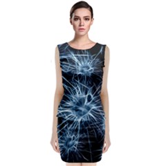 Neurons Brain Cells Structure Sleeveless Velvet Midi Dress