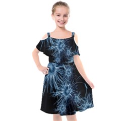 Neurons Brain Cells Structure Kids  Cut Out Shoulders Chiffon Dress