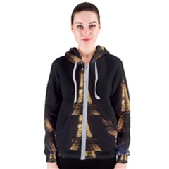 Tour Eiffel Paris Nuit Women s Zipper Hoodie by kcreatif