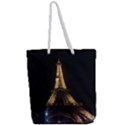 Tour Eiffel Paris Nuit Full Print Rope Handle Tote (Large) View2