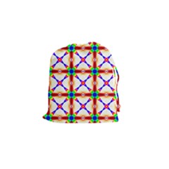 Rainbow Pattern Drawstring Pouch (small) by Mariart