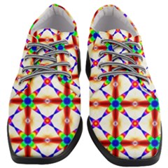 Rainbow Pattern Women Heeled Oxford Shoes