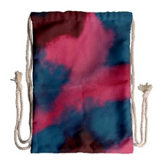 Dégradé Rose/bleu Drawstring Bag (large)
