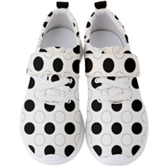 Background Dot Pattern Men s Velcro Strap Shoes
