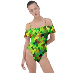 Ab 111 Frill Detail One Piece Swimsuit by ArtworkByPatrick