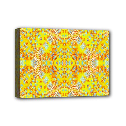 Vivid Warm Ornate Pattern Mini Canvas 7  X 5  (stretched) by dflcprintsclothing