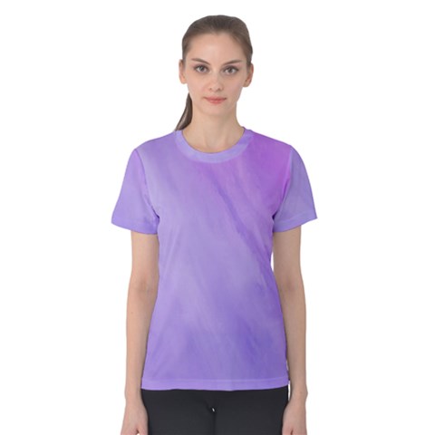 Purple Shade Women s Cotton Tee by designsbymallika