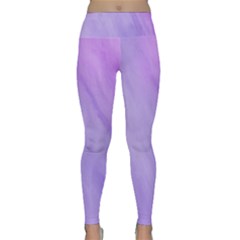 Purple Shade Lightweight Velour Classic Yoga Leggings