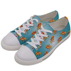 Pizza Love Women s Low Top Canvas Sneakers by designsbymallika