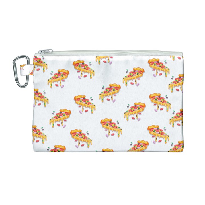 PIZZA PATTERN Canvas Cosmetic Bag (Large)