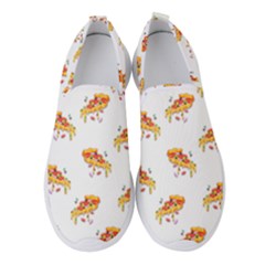 Pizza Pattern Women s Slip On Sneakers by designsbymallika