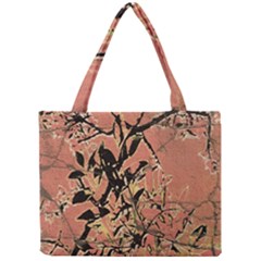 Floral Grungy Style Artwork Mini Tote Bag by dflcprintsclothing