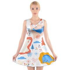 1 (1) V-Neck Sleeveless Dress