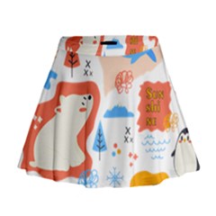 1 (1) Mini Flare Skirt