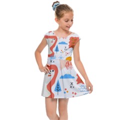 1 (1) Kids  Cap Sleeve Dress