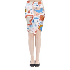 1 (1) Midi Wrap Pencil Skirt