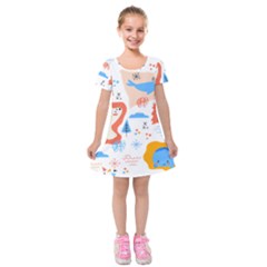 1 (1) Kids  Short Sleeve Velvet Dress by designsbymallika