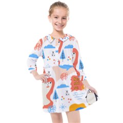 1 (1) Kids  Quarter Sleeve Shirt Dress