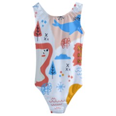 1 (1) Kids  Cut-Out Back One Piece Swimsuit