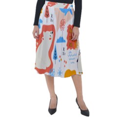 1 (1) Classic Velour Midi Skirt 