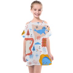 1 (1) Kids  One Piece Chiffon Dress