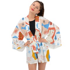 1 (1) Long Sleeve Kimono
