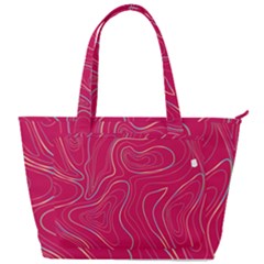 Pink Golden Lines Back Pocket Shoulder Bag  by designsbymallika