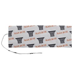 Slam Dunk Baskelball Baskets Roll Up Canvas Pencil Holder (m)