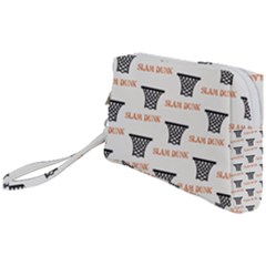 Slam Dunk Baskelball Baskets Wristlet Pouch Bag (small) by mccallacoulturesports