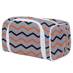 Basketball Thin Chevron Toiletries Pouch by mccallacoulturesports